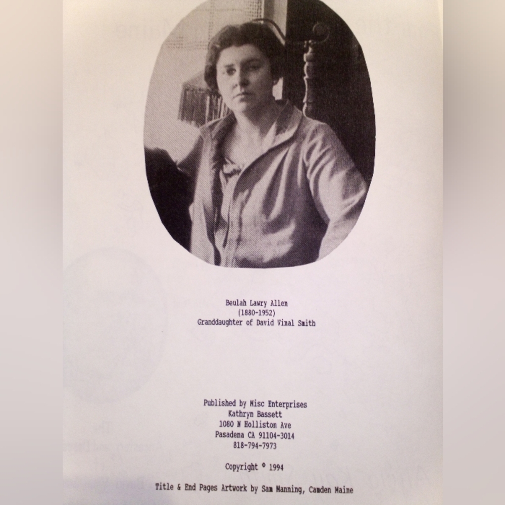 From The Mayflower To Maine Ancestors/Descend. David Vinal Smith 1994 A.K. Smith - Picture 6 of 8